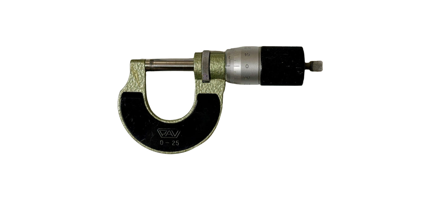 0-25mm Mikrometer Bügelmessschraube von PAV VADUZ
